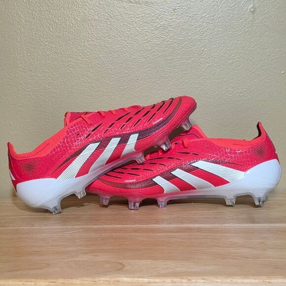 Adidas Predator Elite FG Soccer Cleats Red Pure Victory Pack ID3882 Men's 6.5 - Picture 4 of 7